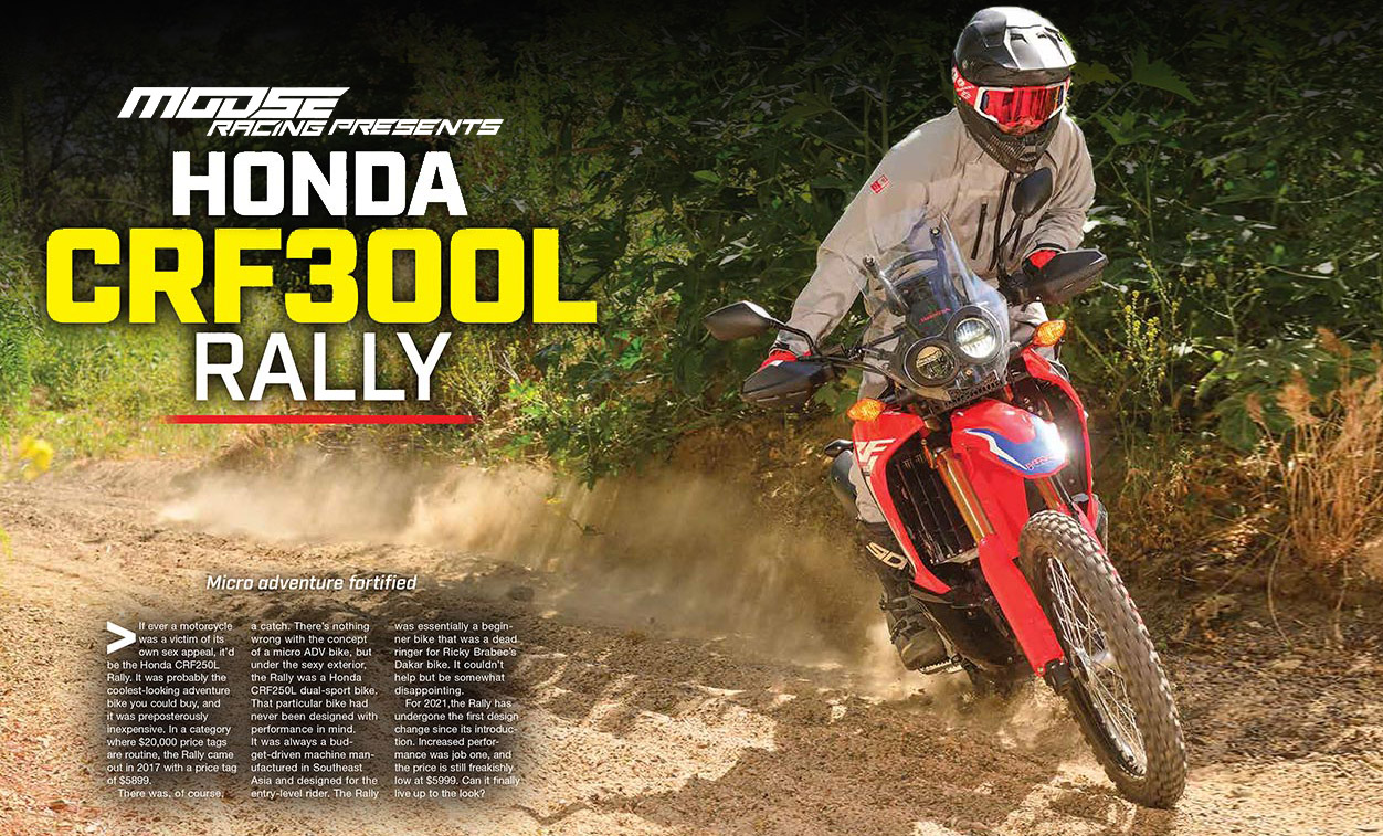 Honda Crf300rally 2025 รูปโฉมใหม่แบบสีดำตัดฟ้า